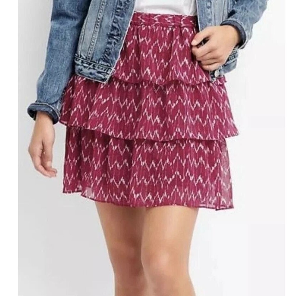 GAP Magenta Pink Tiered Skirt NWT